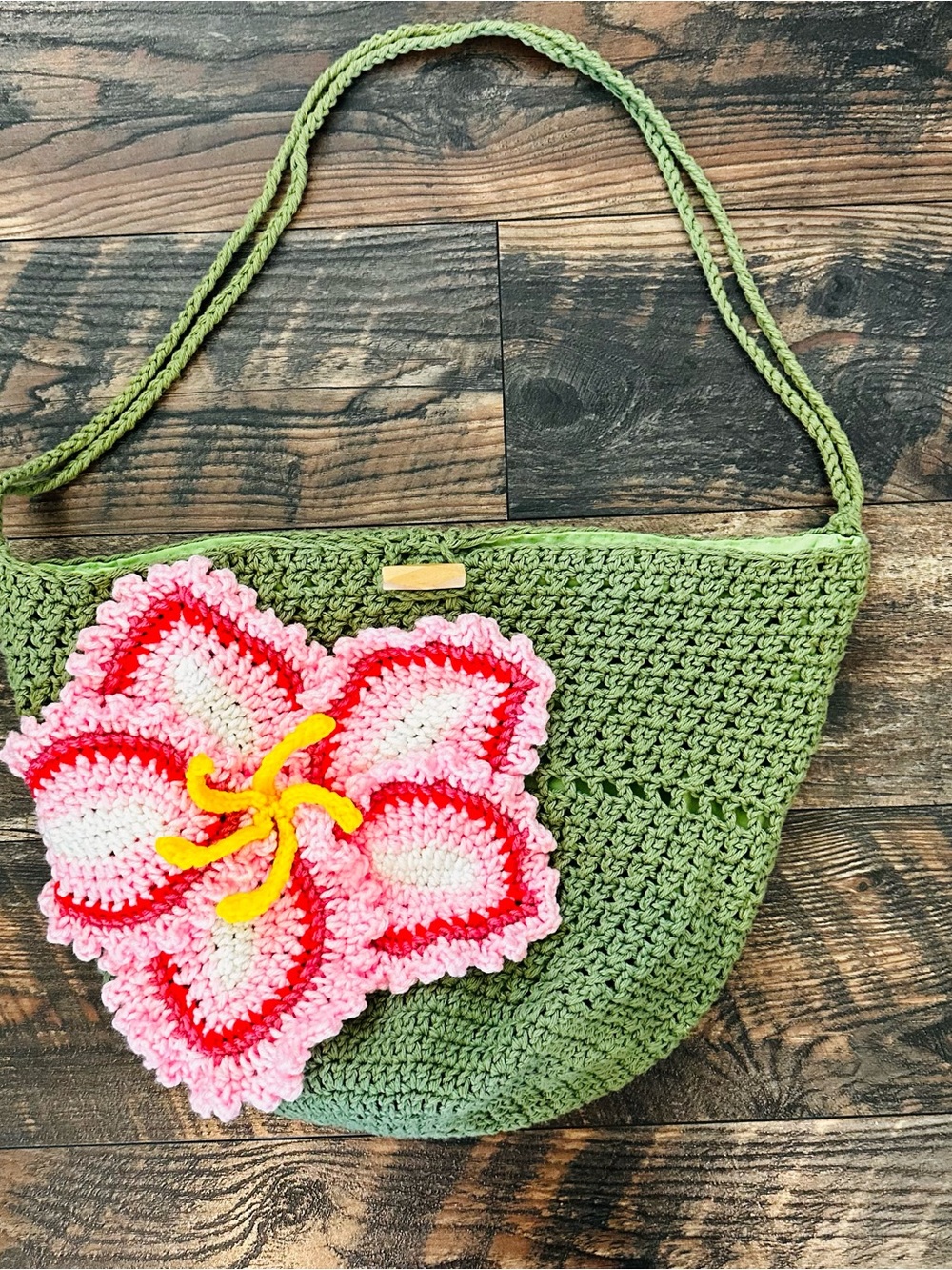 New handmade crochet tote 🌺